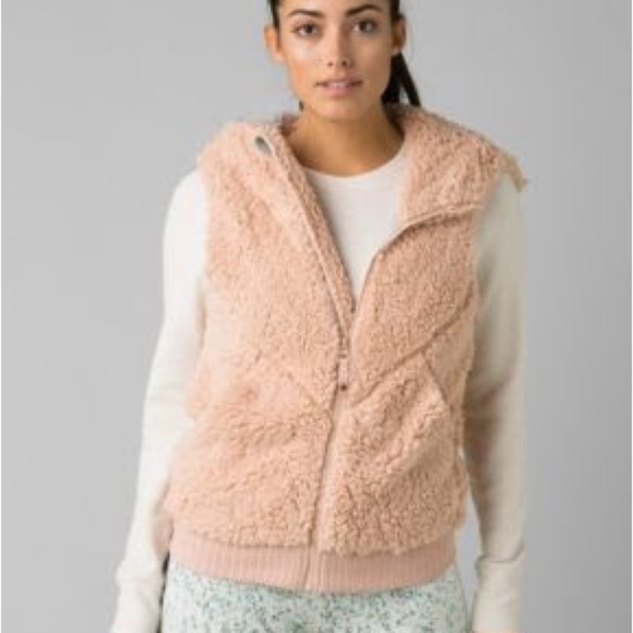 prAna  Vapor Permafrost Hooded fleece Vest Women’s size M - Picture 1 of 5